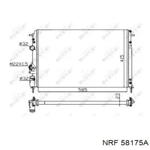 Comprar 58175A NRF Radiador de auto