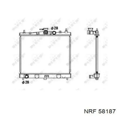 Radiador de água NRF 58187