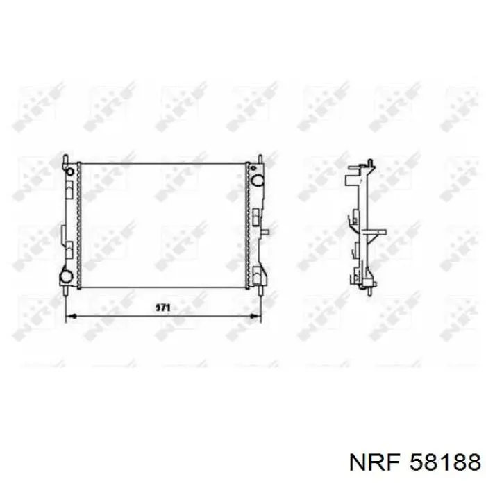 Radiador de água NRF 58188