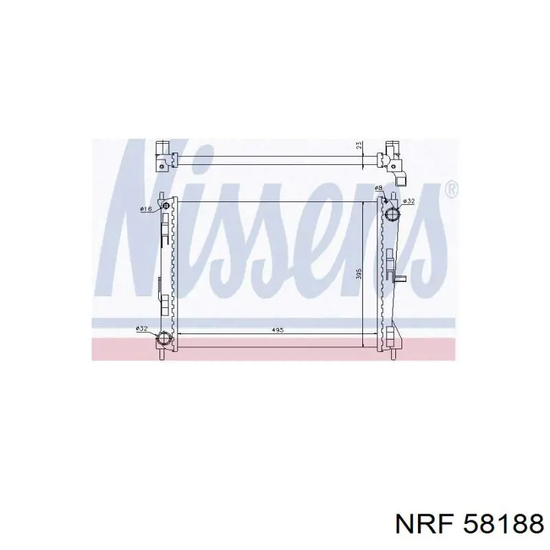 Comprar 58188 NRF Radiador de auto