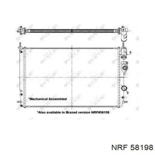 Radiador de água NRF 58198