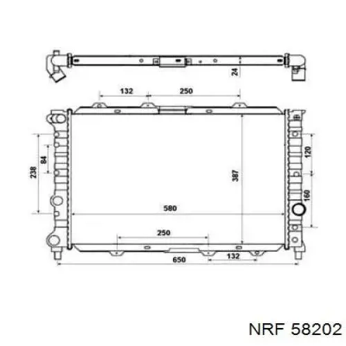 58202 NRF Refrigeración del motor
