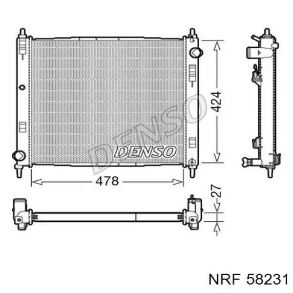 271308-2 Polcar radiador refrigeración del motor