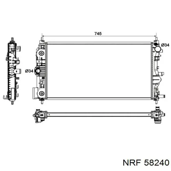 58240 NRF Refrigeración del motor