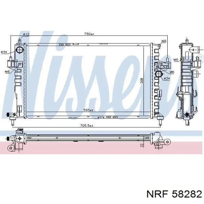 58282 NRF Refrigeración del motor