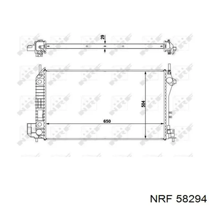 58294 NRF radiador