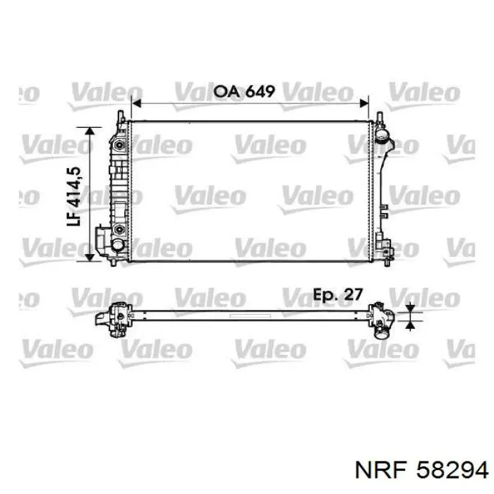 58294 NRF Refrigeración del motor