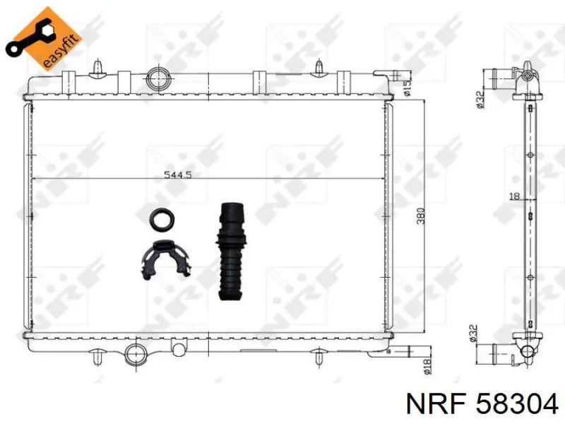 58304 NRF Refrigeración del motor