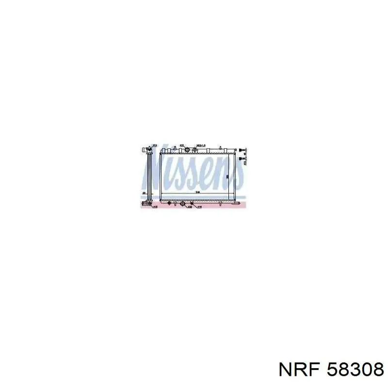 Água radiador NRF 58308 precio, desde 57,39 EUR