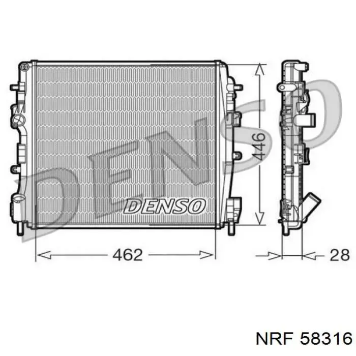 7711135540 Renault (RVI) radiador refrigeración del motor