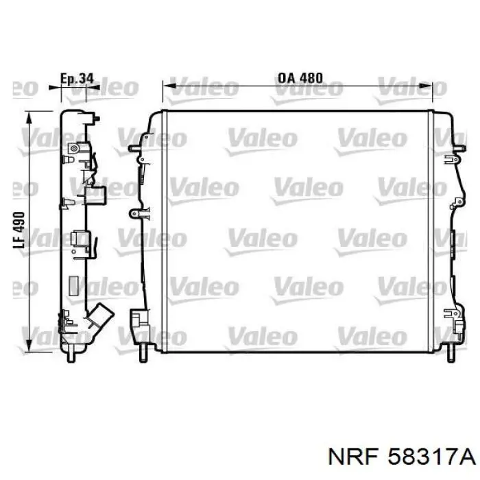Água radiador Renault (RVI) 8660000490 precio, desde 72,60 EUR