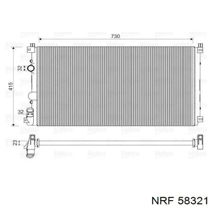 58321 NRF radiador