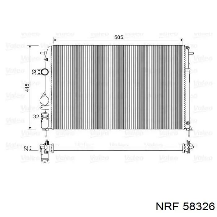 58326 NRF radiador