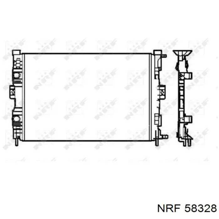 58328 NRF radiador