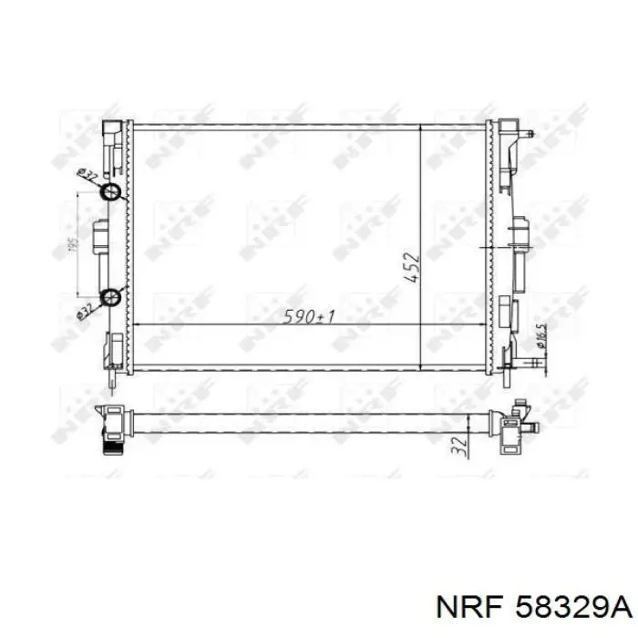 58329A NRF radiador