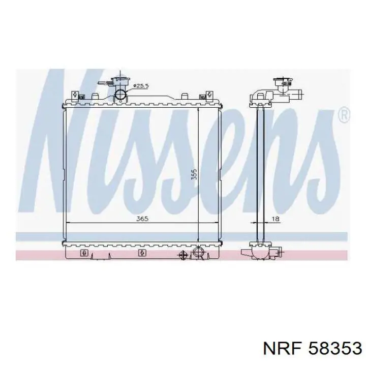 58353 NRF Refrigeración del motor