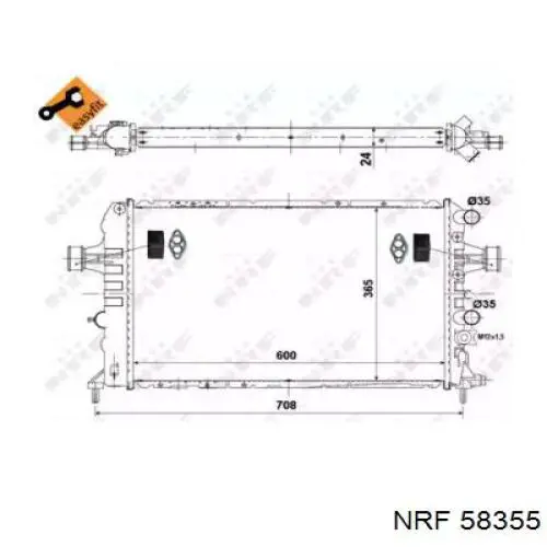 58355 NRF Refrigeración del motor
