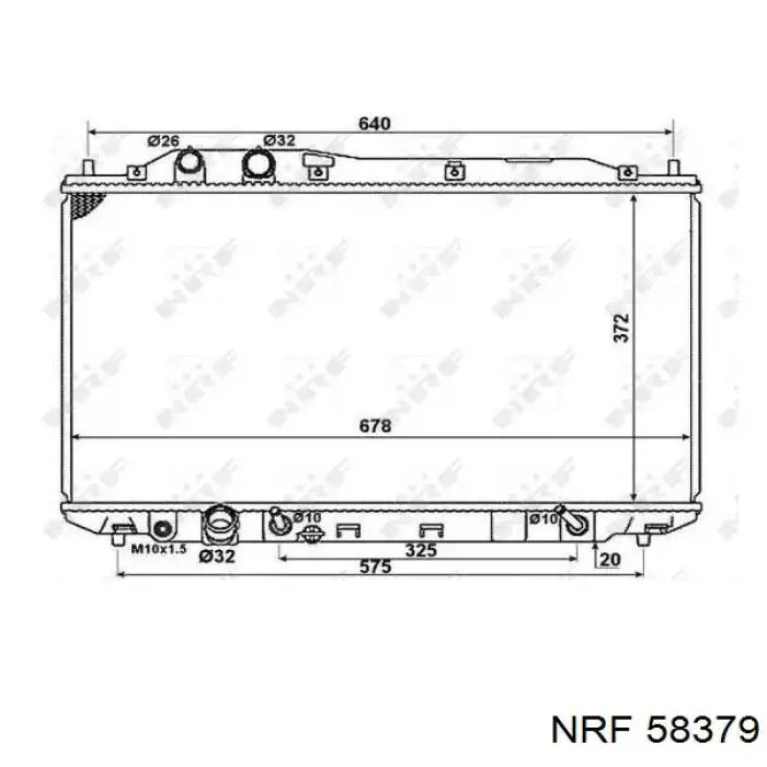Comprar 58379 NRF Radiador de auto
