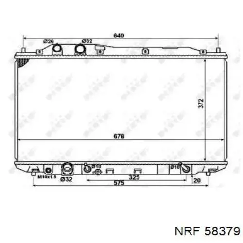 58379 NRF Refrigeración del motor