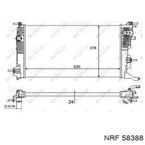 214761077R Renault (RVI) Refrigeración del motor