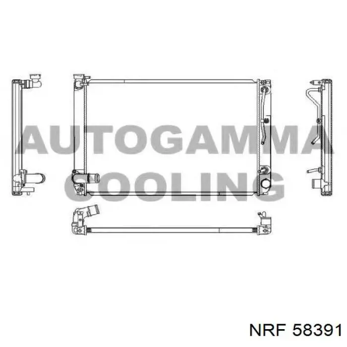 Comprar 58391 NRF Radiador de auto