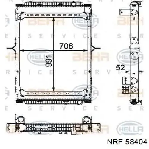 58404 NRF Refrigeración del motor