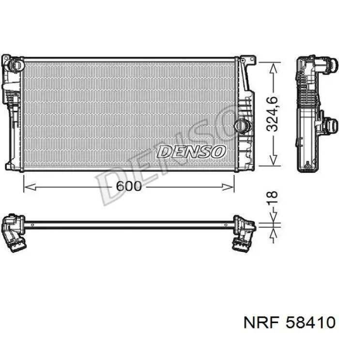 58410 NRF Refrigeración del motor