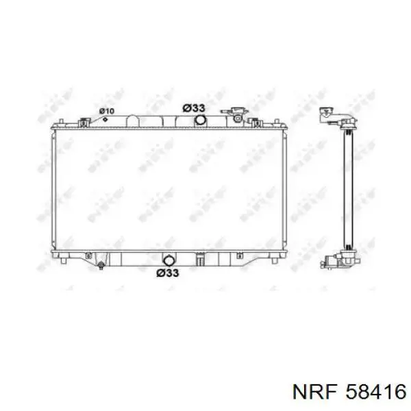 58416 NRF Refrigeración del motor