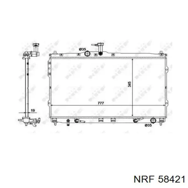 58421 NRF radiador