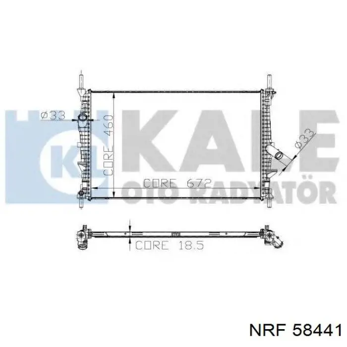 Comprar 58441 NRF Radiador de auto