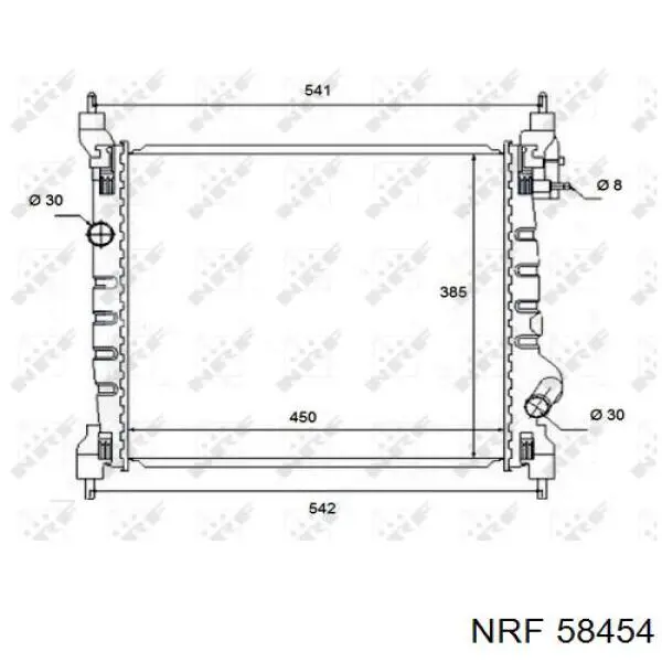 96984450 Market (OEM) radiador refrigeración del motor