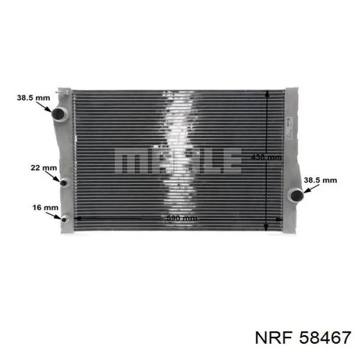 Comprar 58467 NRF Radiador de auto