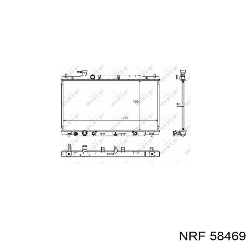 Água radiador NRF 58469 precio, desde 113,79 EUR