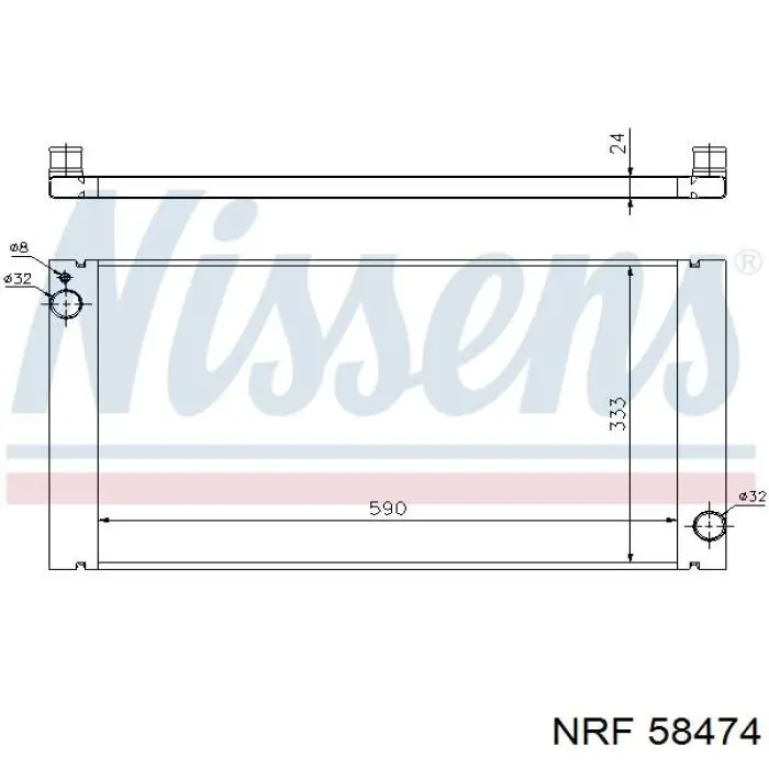 17112751276 Market (OEM) radiador refrigeración del motor