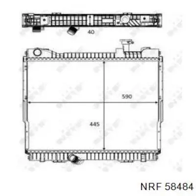 58484 NRF Refrigeración del motor