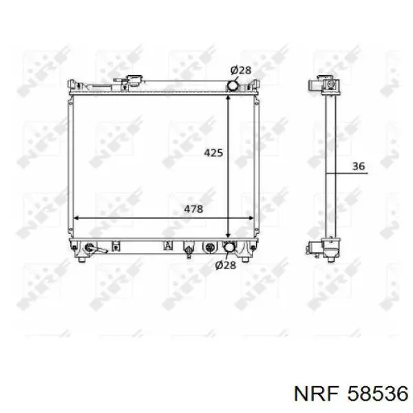 64181 Nissens Refrigeración del motor