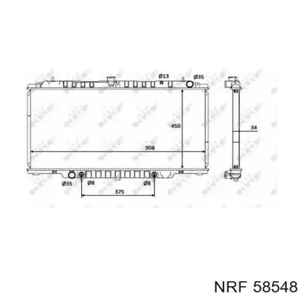 Comprar 21460VB301 Nissan/Infiniti Radiador de auto