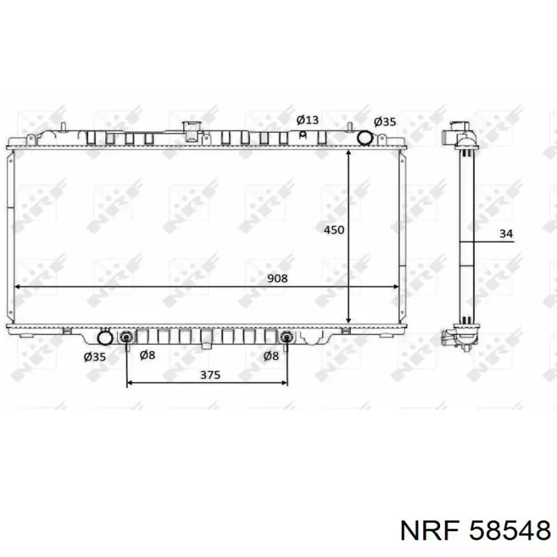 Água radiador Nissan/Infiniti 21460VB301 precio, desde 183,80 EUR