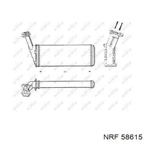 Comprar 58615 NRF Radiador calefacción