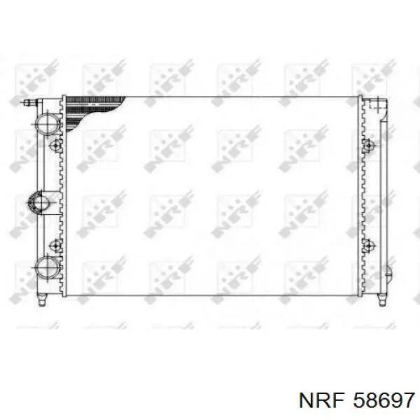 58697 NRF radiador refrigeración del motor