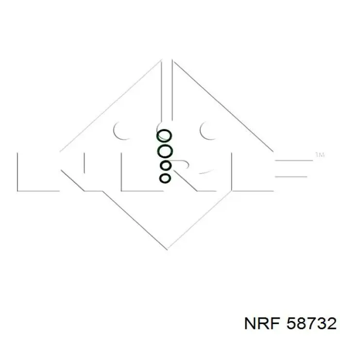 58732 NRF radiador