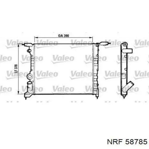 58785 NRF Refrigeración del motor