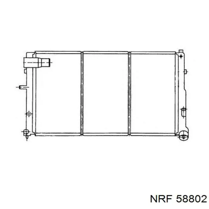 58802 NRF radiador