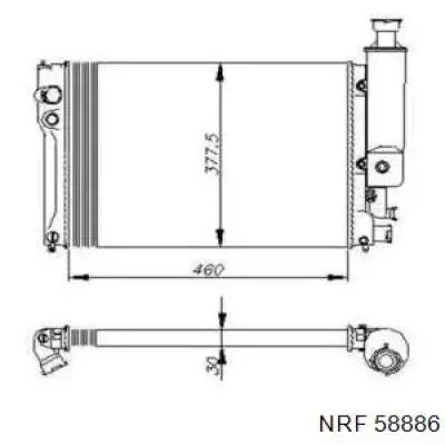 58886 NRF radiador