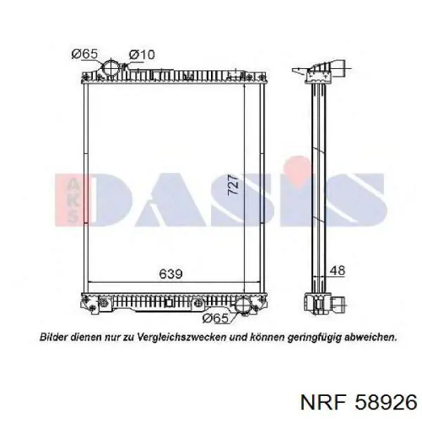 Radiador 462680 Diesel Technic