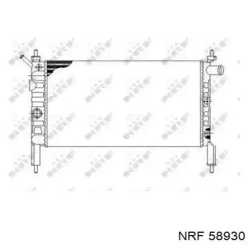Água radiador NRF 58930 precio, desde 43,16 EUR