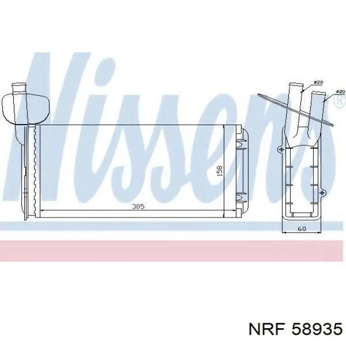 729819031 VAG Radiador interior