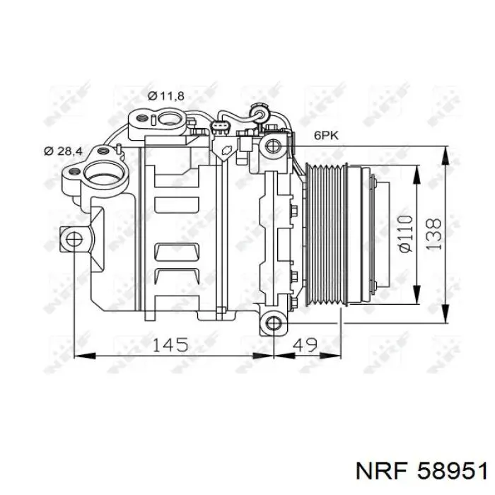 Radiador 58951 NRF