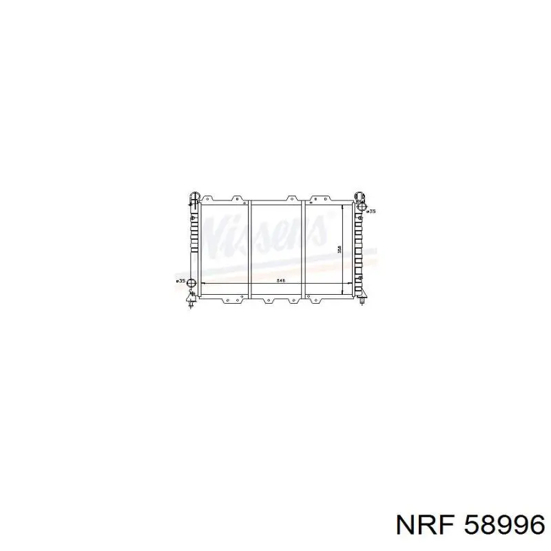 58996 NRF radiador