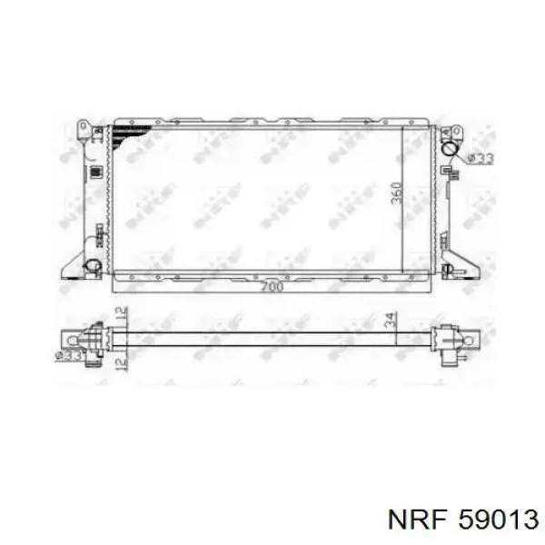 59013 NRF radiador
